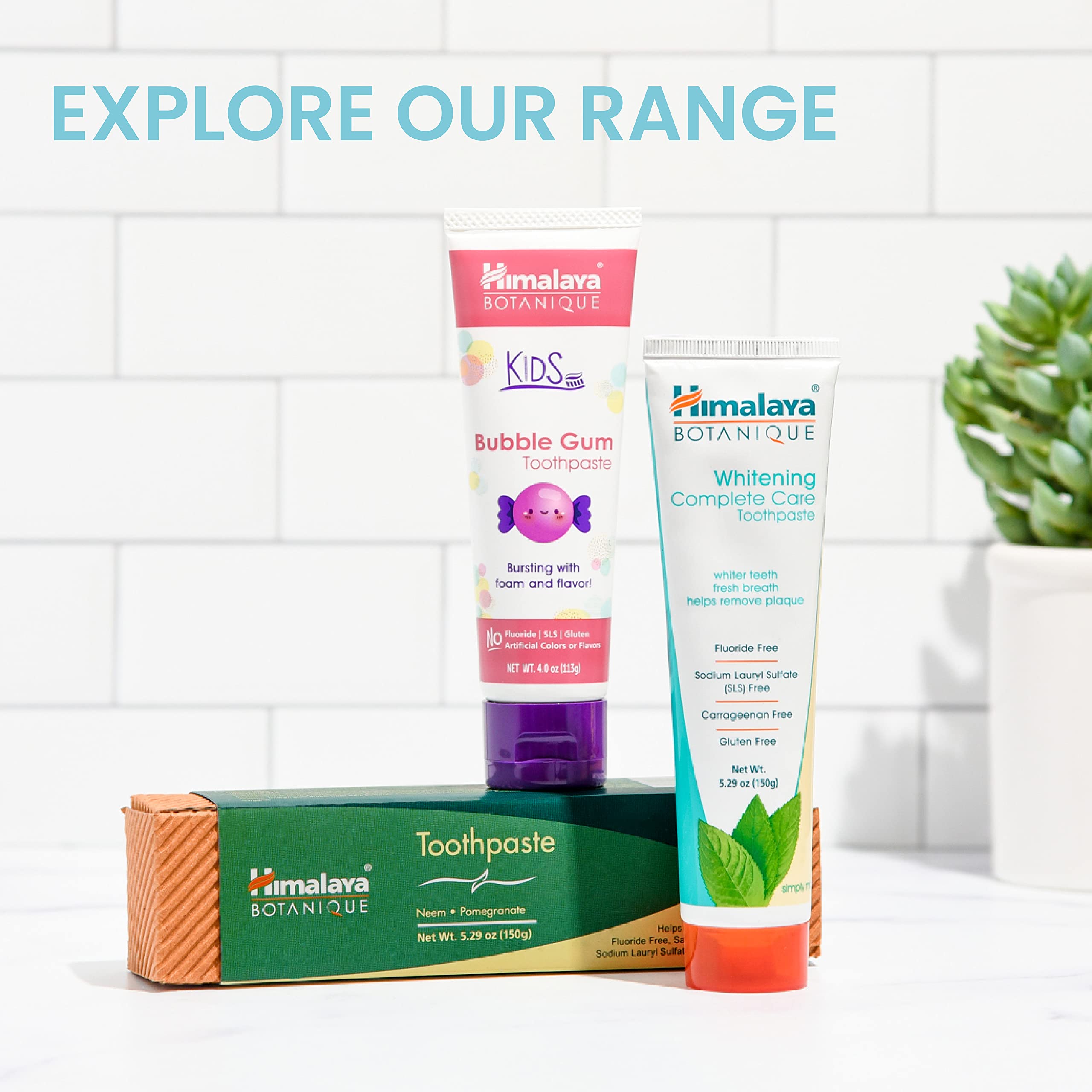 Foto 7 | Pasta de Dientes Himalaya Botanique Complete Care Herbal 2 Piezas de 150 ml C/U - Venta Internacional