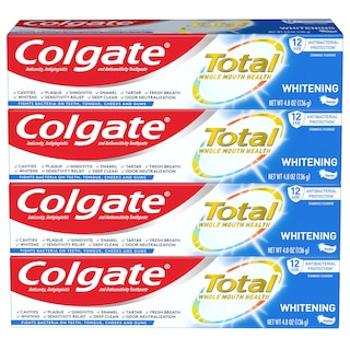 Foto 1 | Pasta De Dientes Colgate Total Teeth Whitening 4.8 Oz (paquete De 4) - Venta Internacional.
