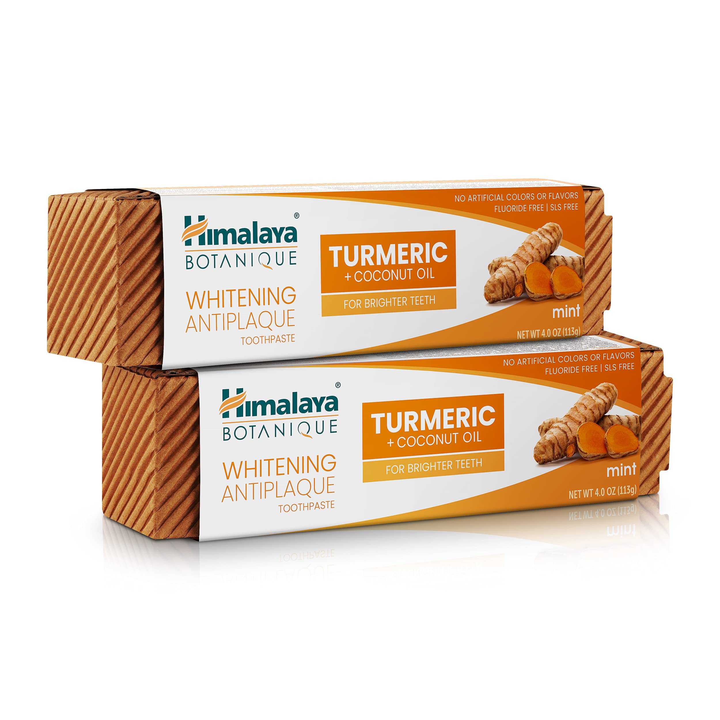 Foto 1 | Pasta de Dientes Himalaya Botanique con Cúrcuma y Aceite de Coco 2 Piezas de 113 ml C/U - Venta Internacional