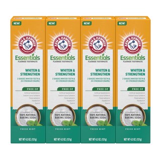 Foto 1 | Pasta De Dientes Arm & Hammer Essentials Para Blanquear Y Fortalecer, 4 X 125 Ml - Venta Internacional.