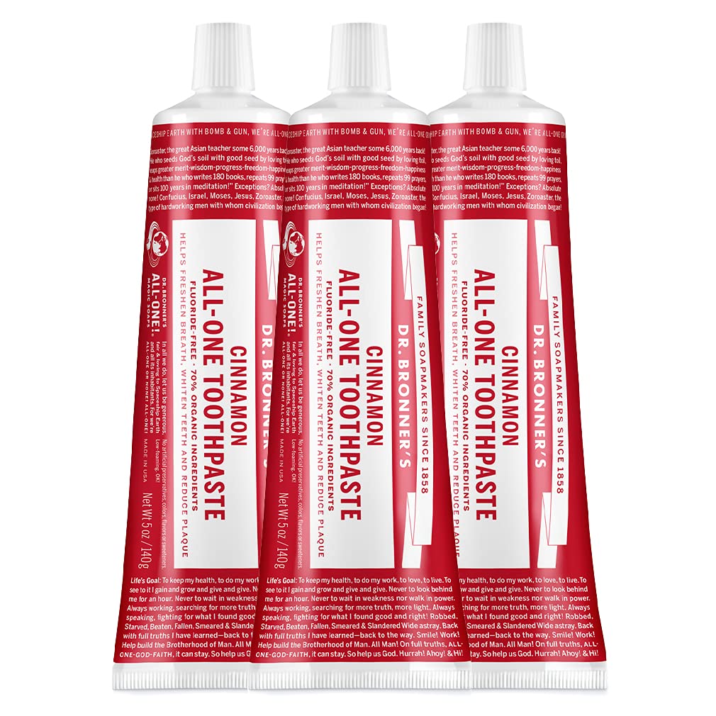 Pasta de Dientes Dr. Bronner's All-one Cinnamon 150 Ml 3 Piezas - Venta Internacional