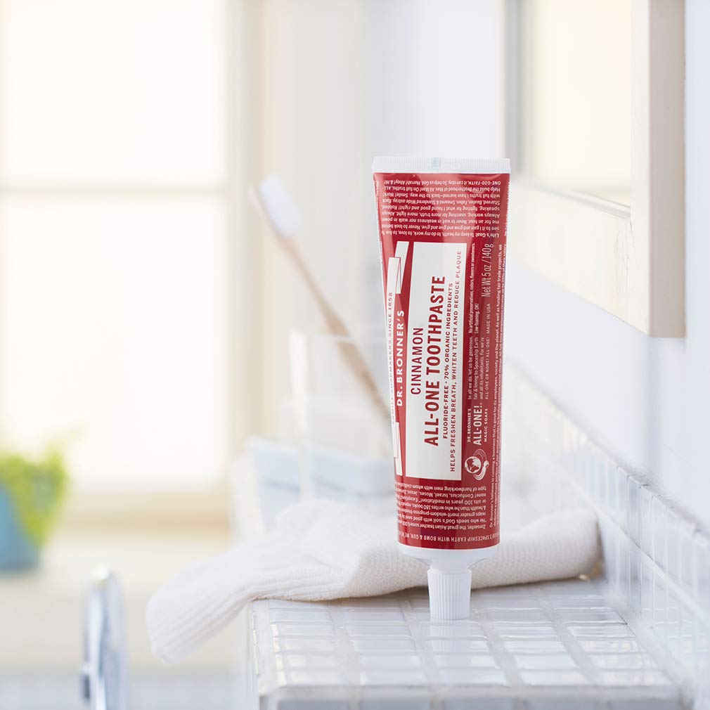 Foto 4 pulgar | Pasta de Dientes Dr. Bronner's All-one Cinnamon 150 Ml 3 Piezas - Venta Internacional