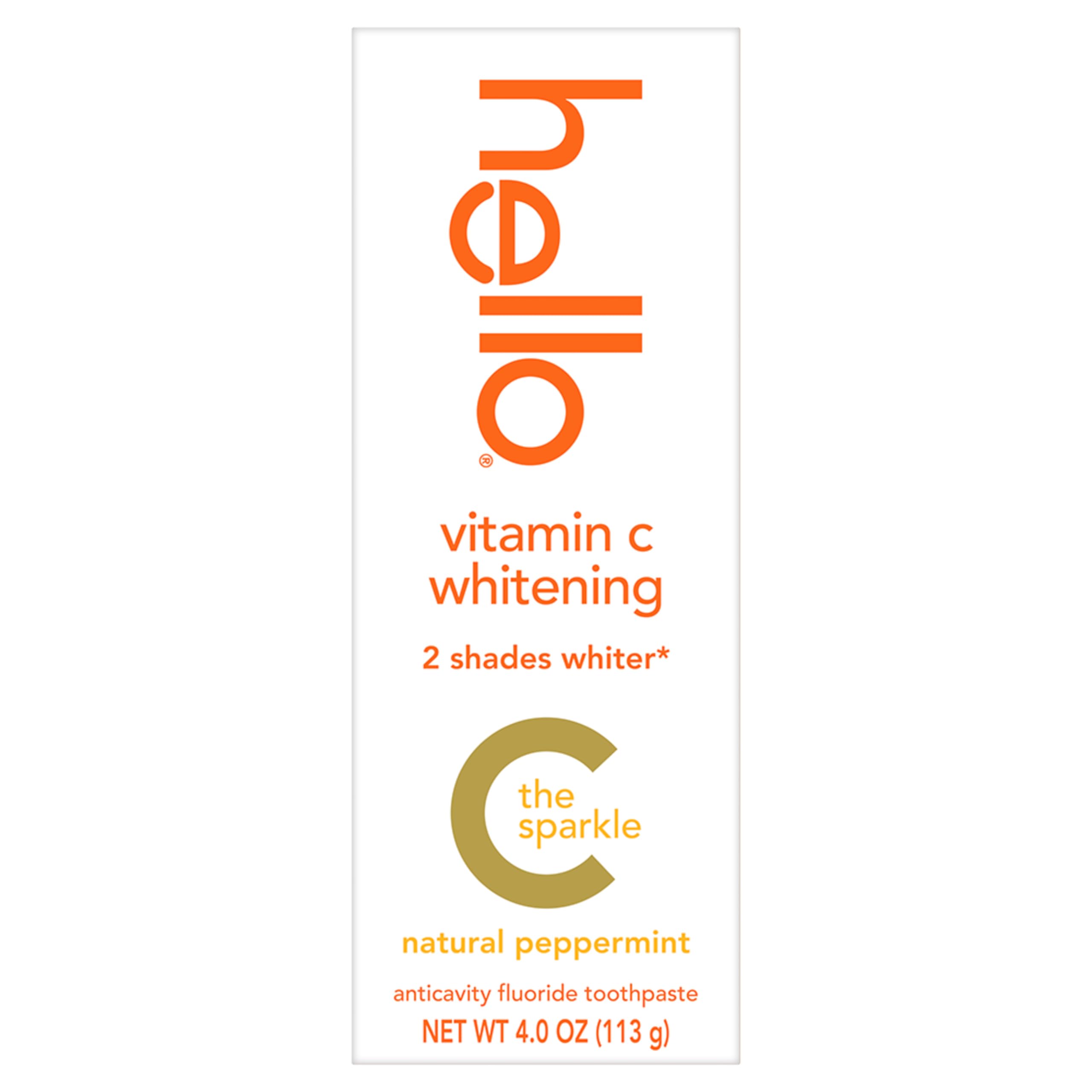 Foto 1 | Pasta De Dientes Hello, Blanqueadora Con Vitamina C Y Flúor, Tubo De 120 Ml - Venta Internacional.