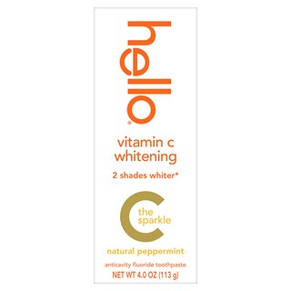 Foto 1 | Pasta De Dientes Hello, Blanqueadora Con Vitamina C Y Flúor, Tubo De 120 Ml - Venta Internacional.
