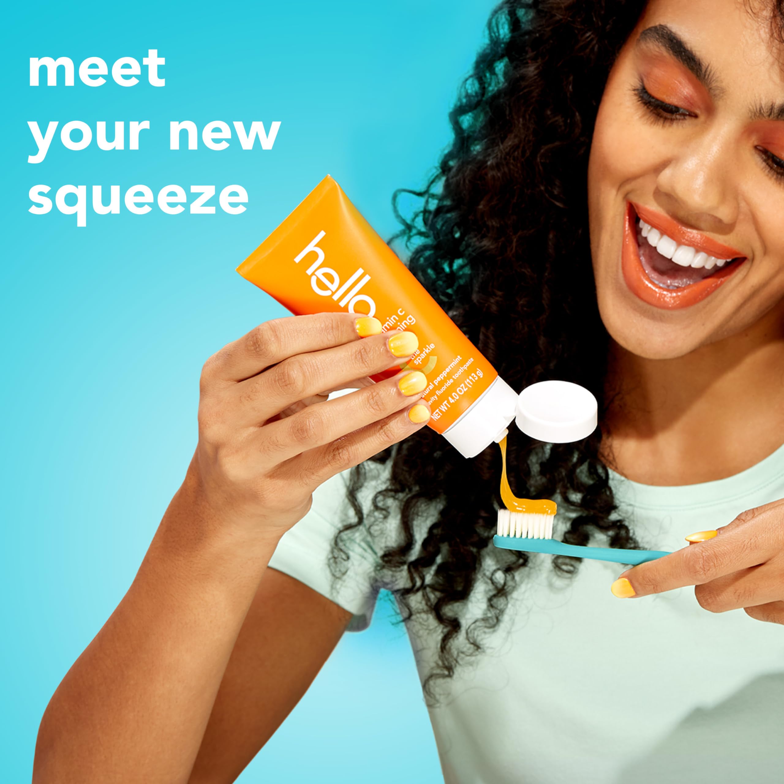 Foto 5 | Pasta De Dientes Hello, Blanqueadora Con Vitamina C Y Flúor, Tubo De 120 Ml - Venta Internacional.