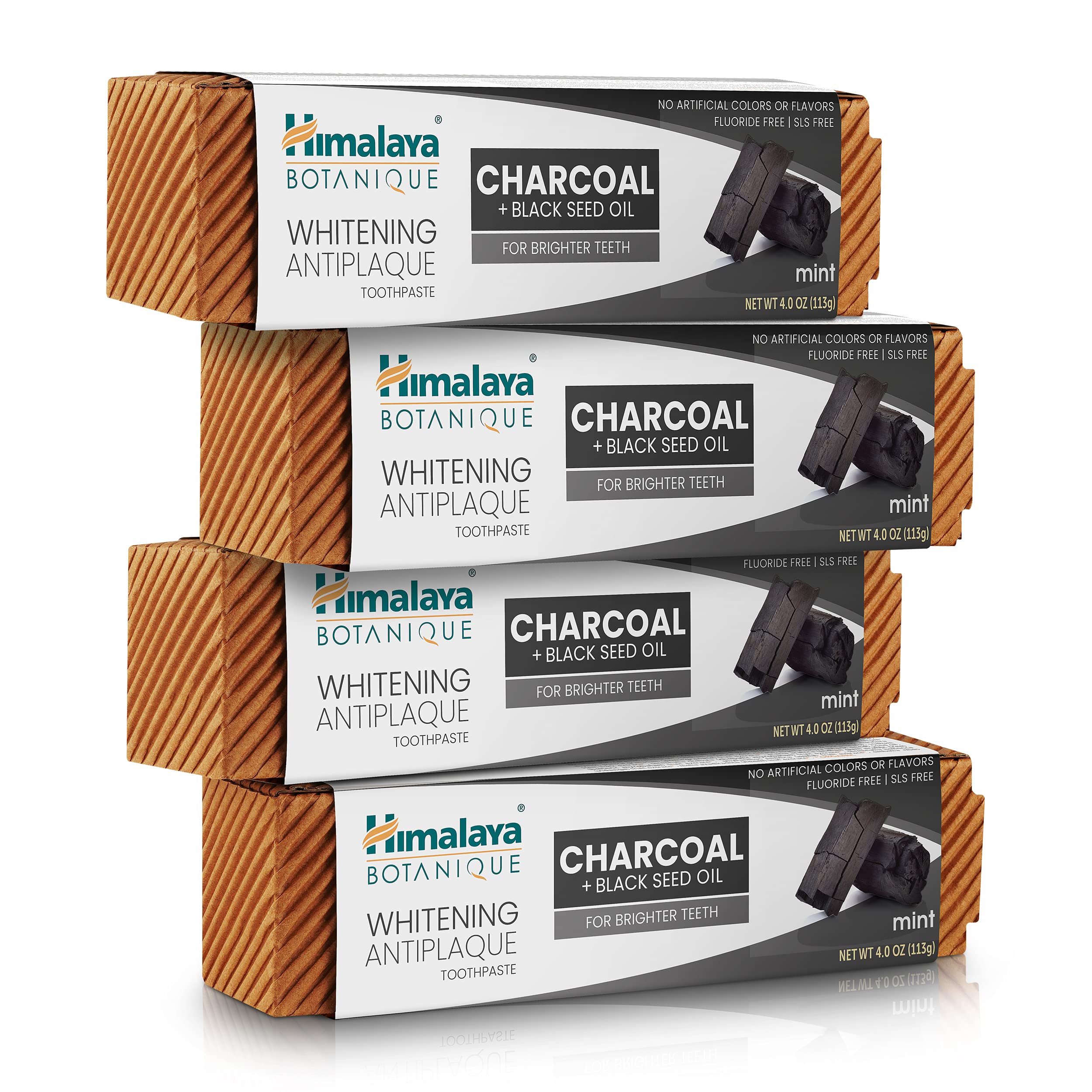 Pasta De Dientes Himalaya Botanique Blanqueadora Antiplaca 120 Ml X4 - Venta Internacional.