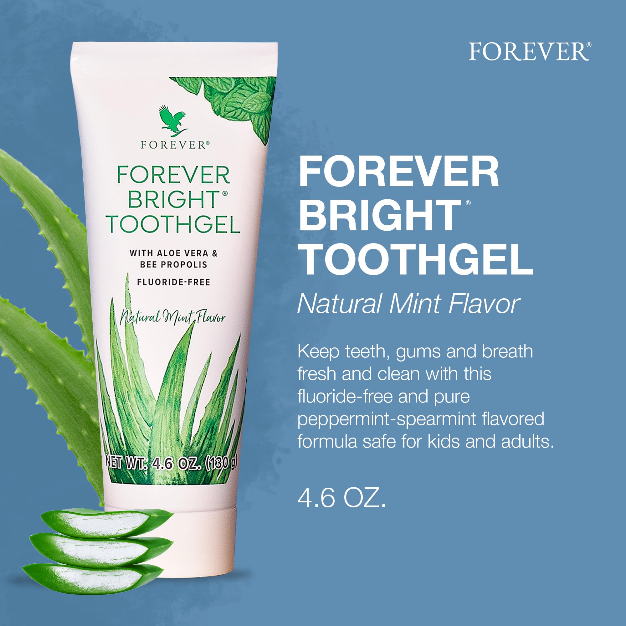 Foto 3 pulgar | Gel de Dientes Forever Living Bright con Aloe Vera sin Flúor 130 ml - Venta Internacional