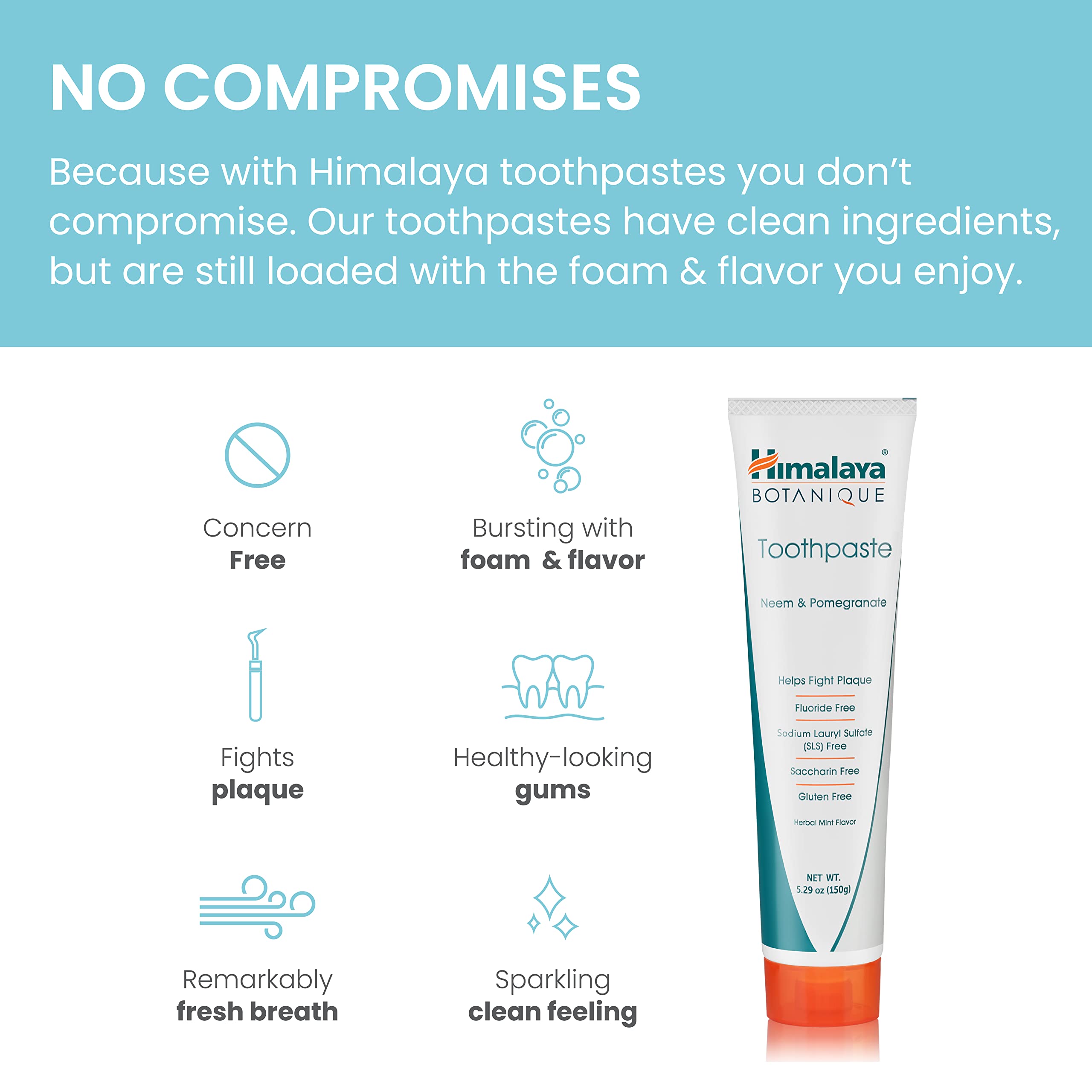 Foto 4 | Pasta De Dientes Himalaya Botanique Original Neem & Pomegranate 150ml - Venta Internacional.