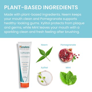 Foto 6 | Pasta De Dientes Himalaya Botanique Original Neem & Pomegranate 150ml - Venta Internacional.
