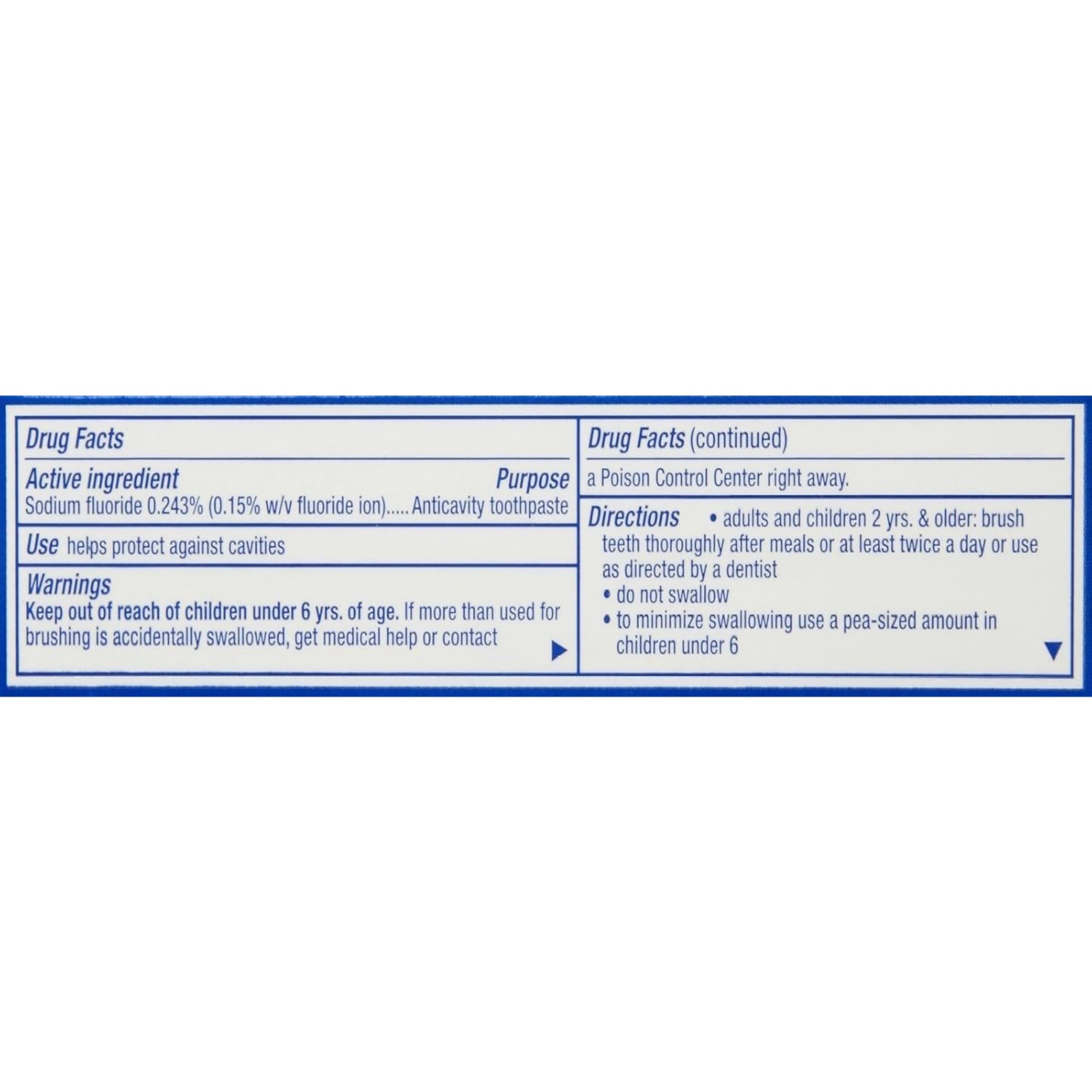 Foto 7 pulgar | Pasta de Dientes Crest Cavity Protection Flúor Anticaries 25 ml - Venta Internacional