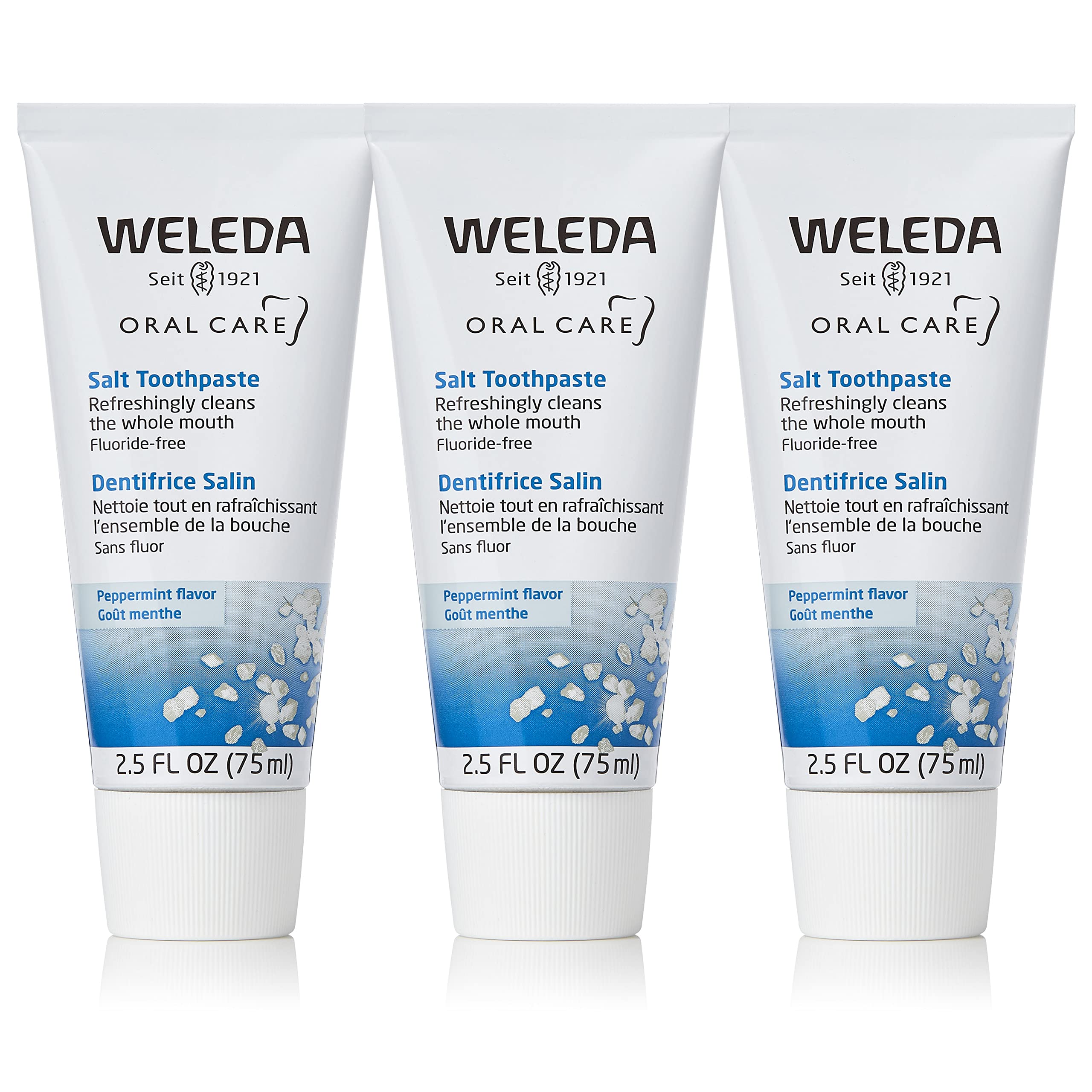 Foto 1 | Pasta de Dientes Weleda Natural Salt 3 Piezas - Venta Internacional