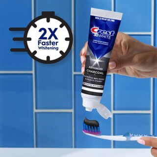 Foto 5 | Pasta de Dientes Crest 3D White Advanced Charcoal Whitening 100 ml 3 Piezas - Venta Internacional