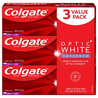 Foto 1 | Pasta Dental Colgate Optic White Advanced de 3 Piezas-Venta Internacional