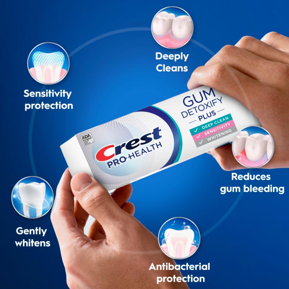 Foto 3 pulgar | Pasta de Dientes Crest Pro-health Gum Detoxify Plus 133 ml 3 Piezas  - Venta Internacional