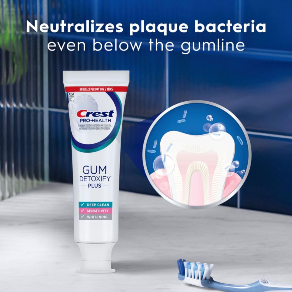 Foto 4 pulgar | Pasta de Dientes Crest Pro-health Gum Detoxify Plus 133 ml 3 Piezas  - Venta Internacional
