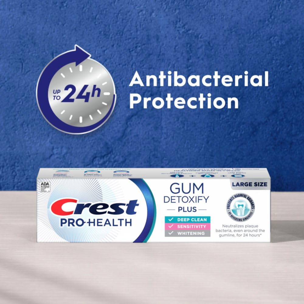 Foto 5 pulgar | Pasta de Dientes Crest Pro-health Gum Detoxify Plus 133 ml 3 Piezas  - Venta Internacional