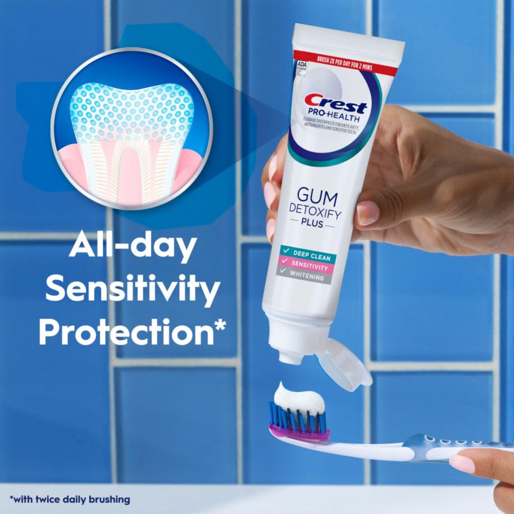 Foto 6 pulgar | Pasta de Dientes Crest Pro-health Gum Detoxify Plus 133 ml 3 Piezas  - Venta Internacional