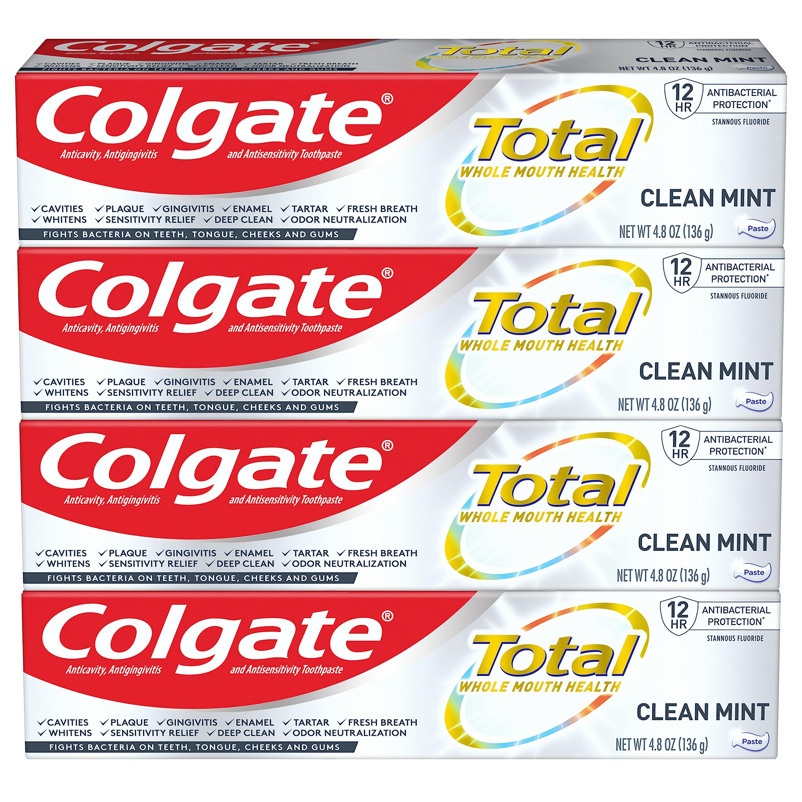 Foto 2 pulgar | Pasta Dental Colgate Clean Mint 4 Piezas-Venta Internacional