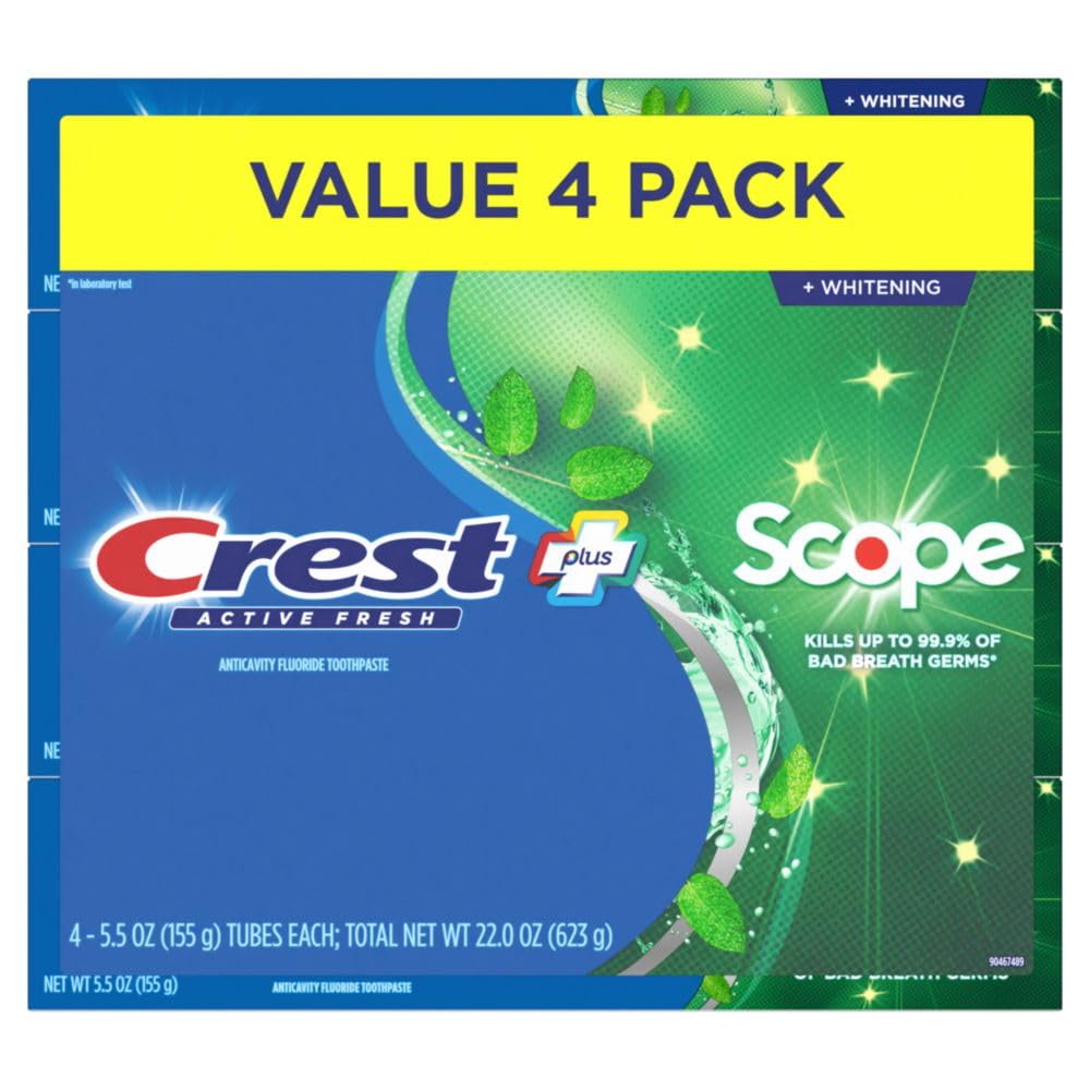 Foto 8 pulgar | Pasta Dental Crest Plus Active Fresh de 4 Piezas-Venta Internacional
