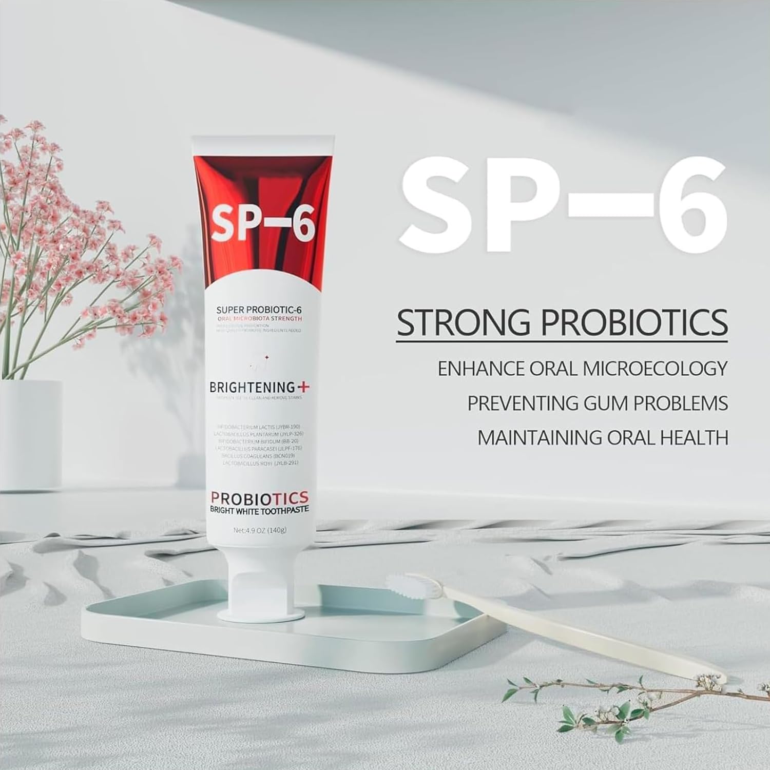 Foto 2 | Pasta de Dientes Hannahcos Sp-6 Probiotics Blanqueadora Fresca Menta 140g - Venta Internacional