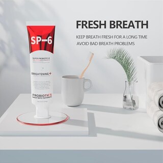 Foto 5 | Pasta de Dientes Hannahcos Sp-6 Probiotics Blanqueadora Fresca Menta 140g - Venta Internacional