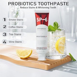 Foto 7 | Pasta de Dientes Hannahcos Sp-6 Probiotics Blanqueadora Fresca Menta 140g - Venta Internacional