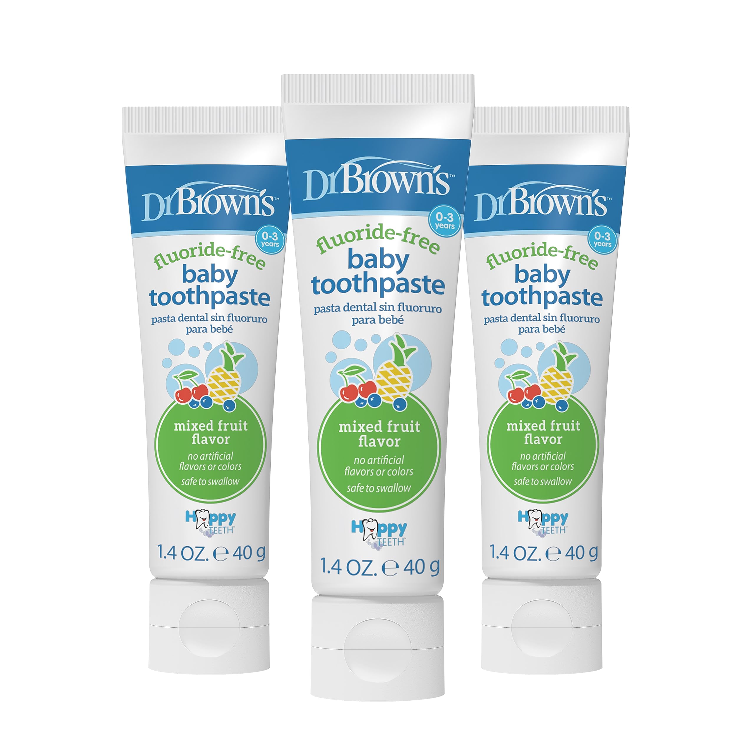Foto 1 | Pasta Dental Dr. Brown's Mixed Fruit Flavor 3 Piezas-Venta Internacional
