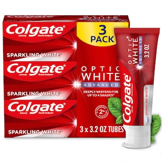 Foto 1 | Pasta de Dientes Colgate Optic White Advanced con Peróxido de Hidrógeno al 2% 3 Piezas - Venta Internacional