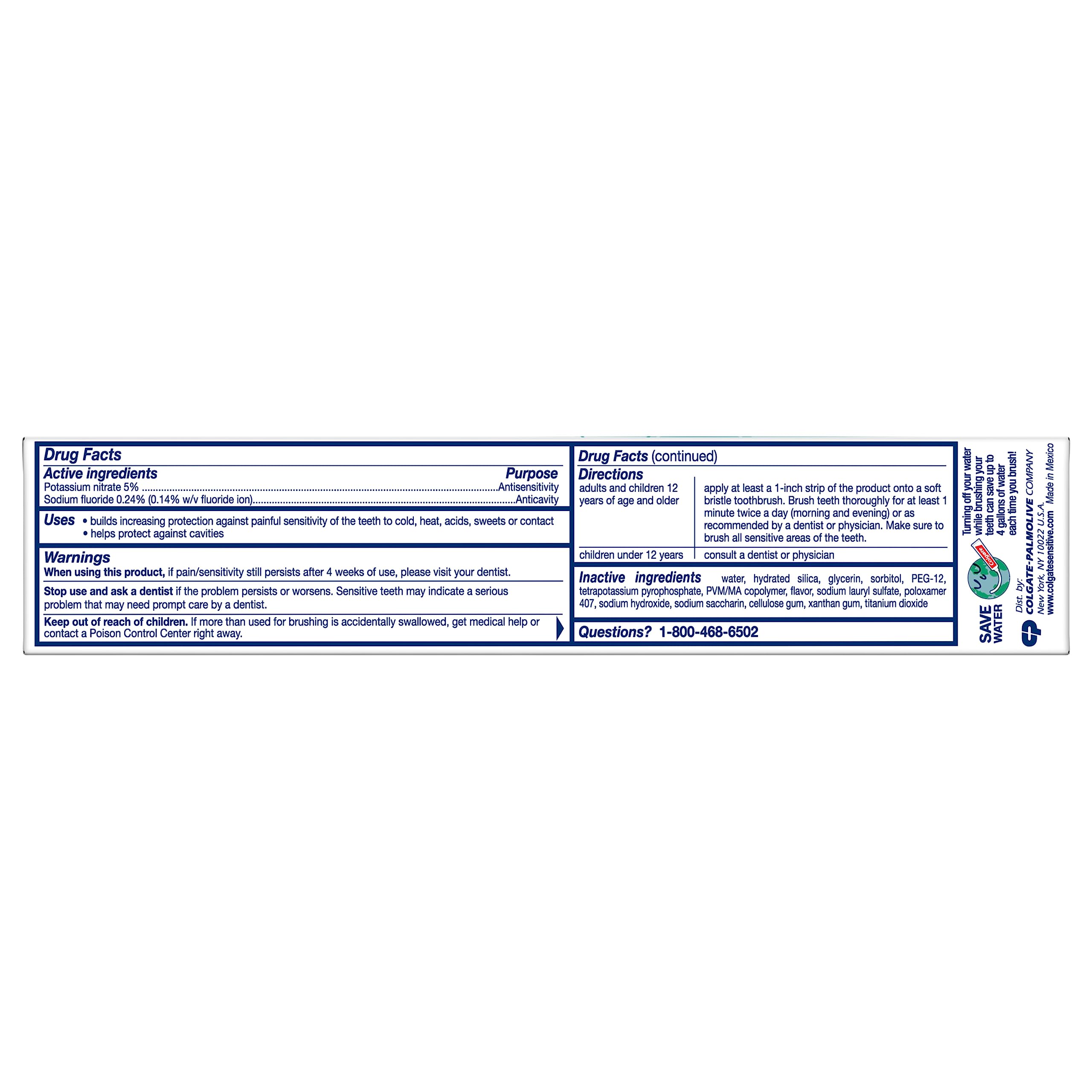 Foto 2 | Pasta de Dientes Colgate Sensitive Complete Protection 180 ml 3 Piezas  - Venta Internacional
