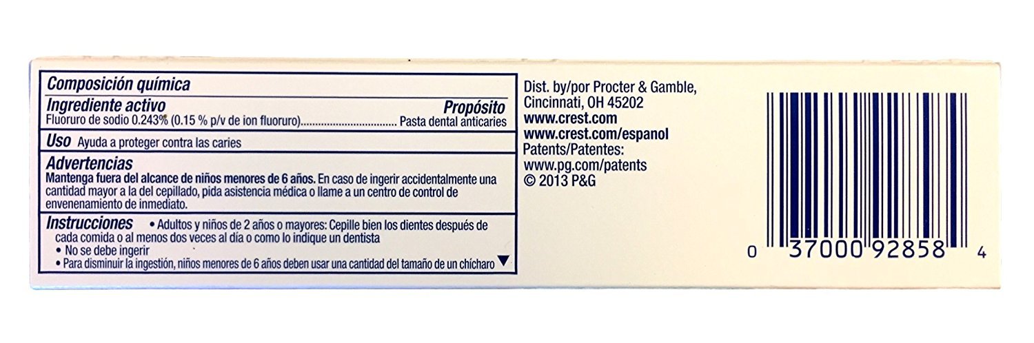 Foto 3 | Pasta De Dientes Crest Whitening Plus Scope Minty Fresh 80 Ml X4 - Venta Internacional.