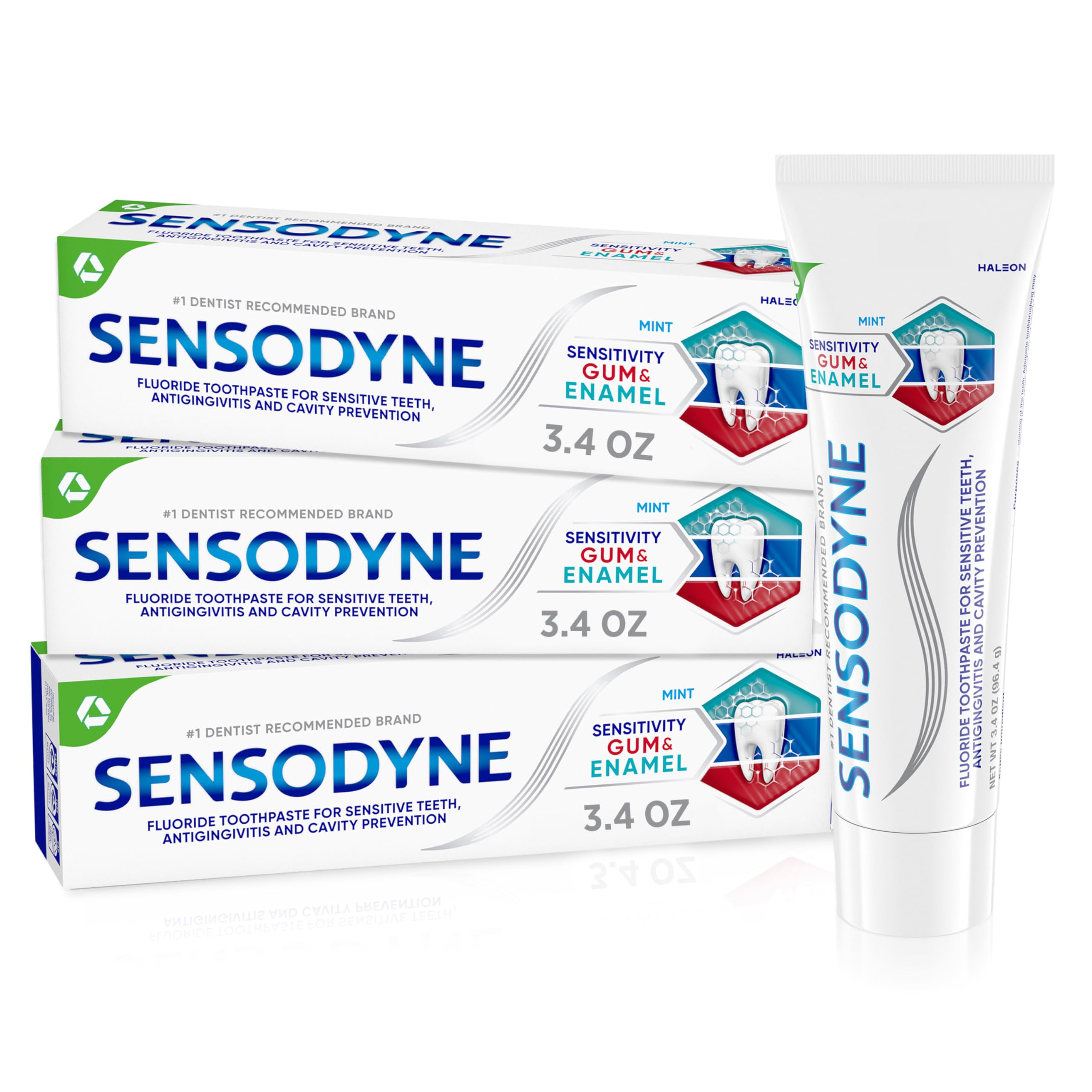 Pasta De Dientes Sensodyne Sensitivity Gum And Enamel 100 Ml X 3 - Venta Internacional.