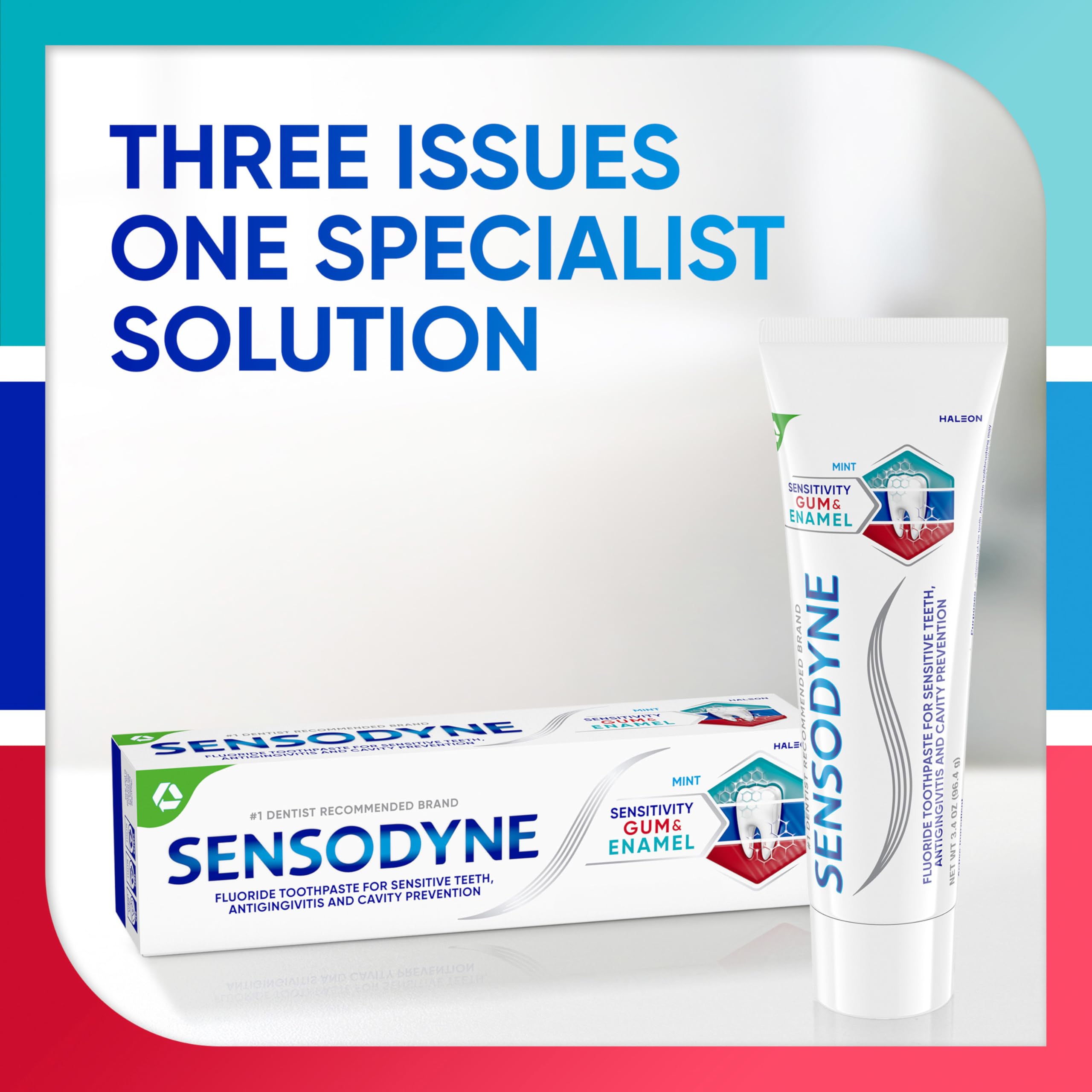 Foto 7 | Pasta De Dientes Sensodyne Sensitivity Gum And Enamel 100 Ml X 3 - Venta Internacional.