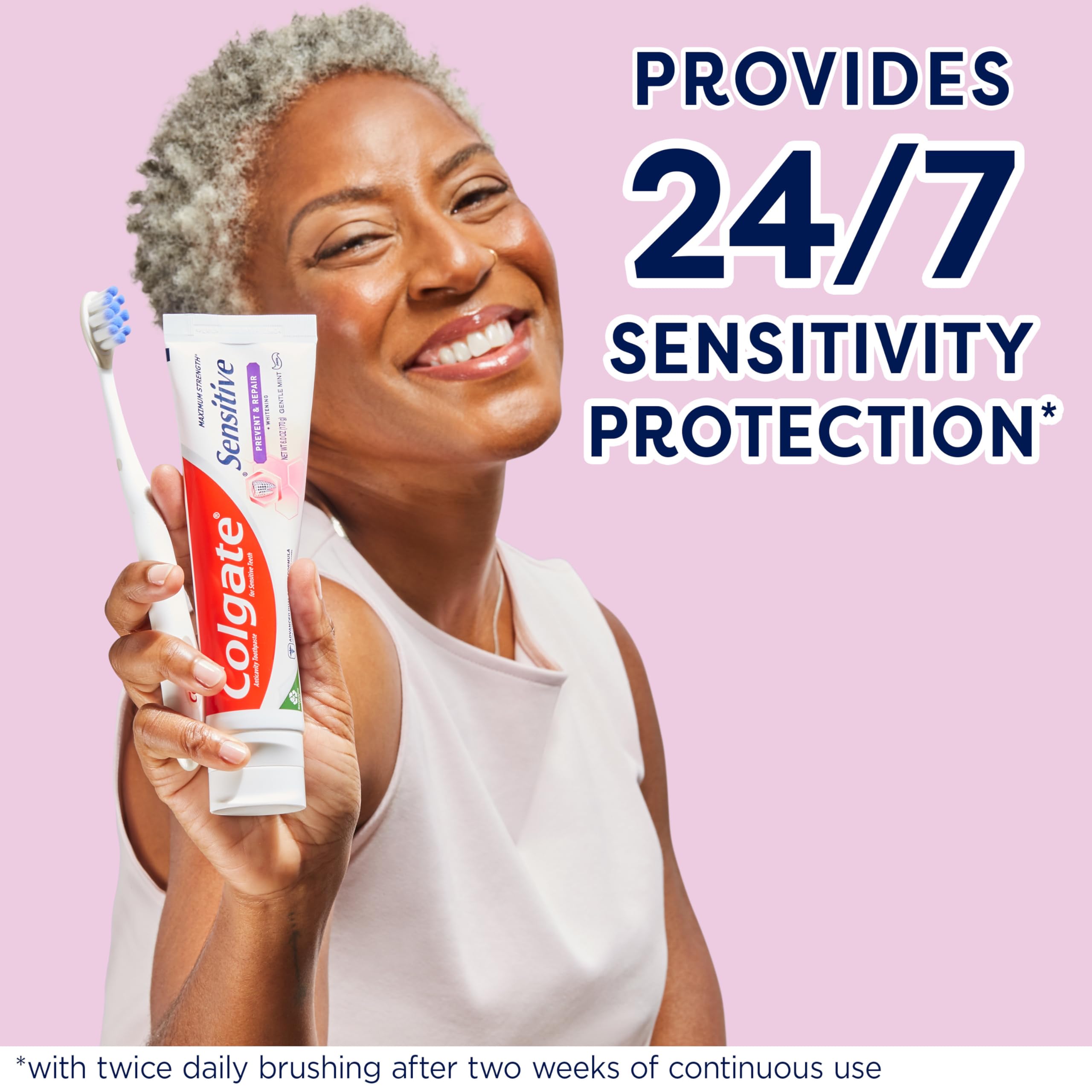Foto 3 pulgar | Pasta De Dientes Colgate Sensitive Whitening De 6 Onzas, Paquete De 3 - Venta Internacional.