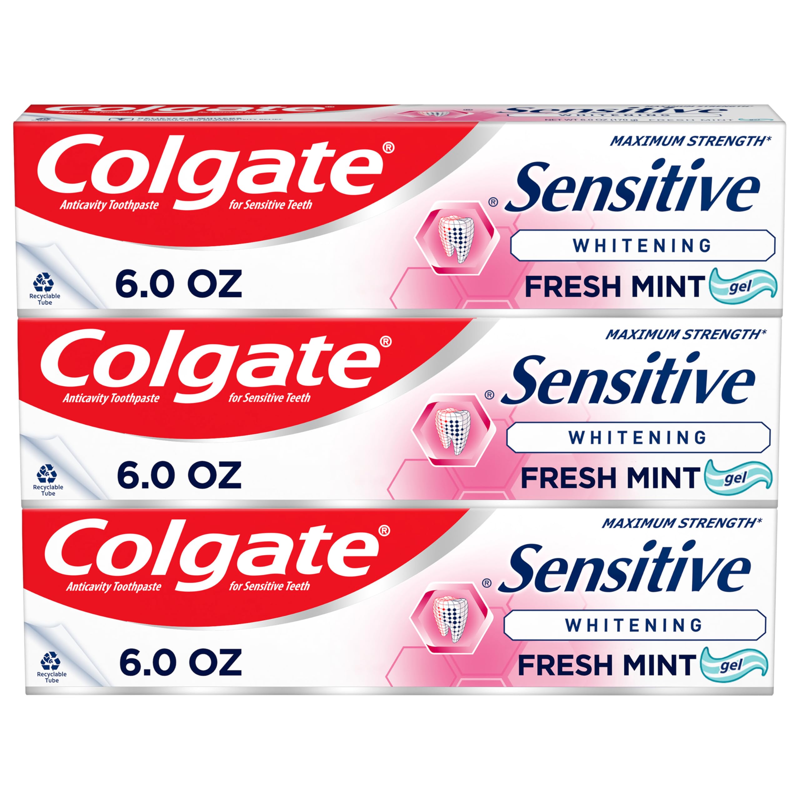 Pasta De Dientes Colgate Para Blanquear Dientes Sensibles, 180 Ml, Paquete De 3 - Venta Internacional.