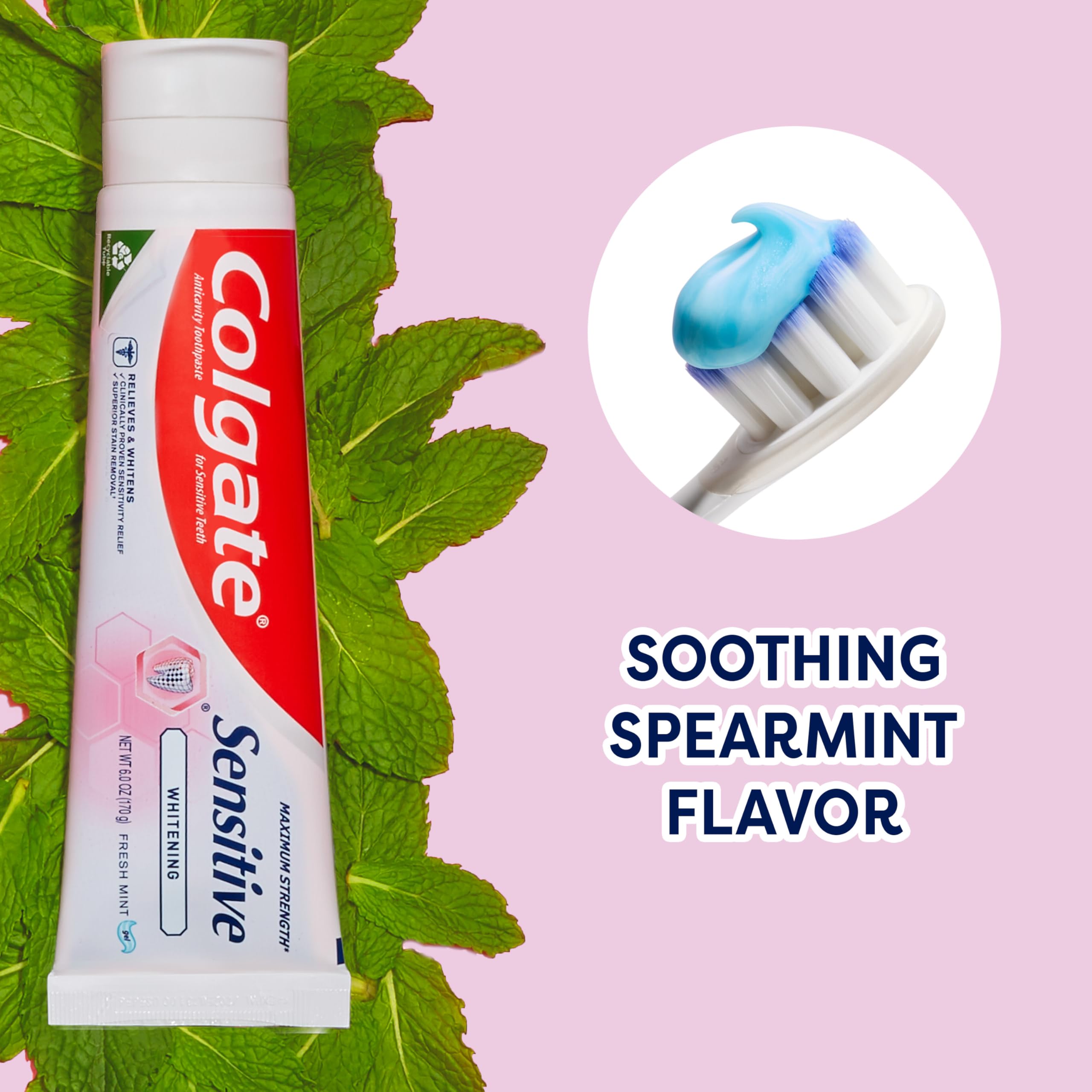 Foto 6 | Pasta De Dientes Colgate Para Blanquear Dientes Sensibles, 180 Ml, Paquete De 3 - Venta Internacional.