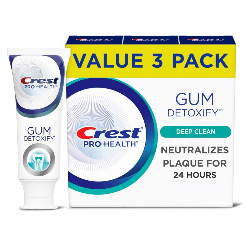 Pasta De Dientes Crest Pro-health Gum Detoxify Deep Clean 110 Ml X3 - Venta Internacional.
