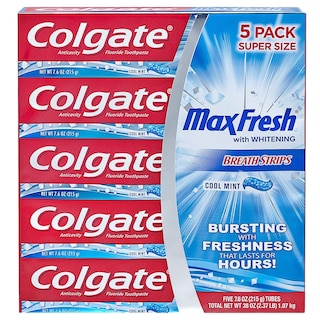 Foto 1 | Pasta De Dientes Colgate Maxfresh 225 Ml (paquete De 5) - Venta Internacional.