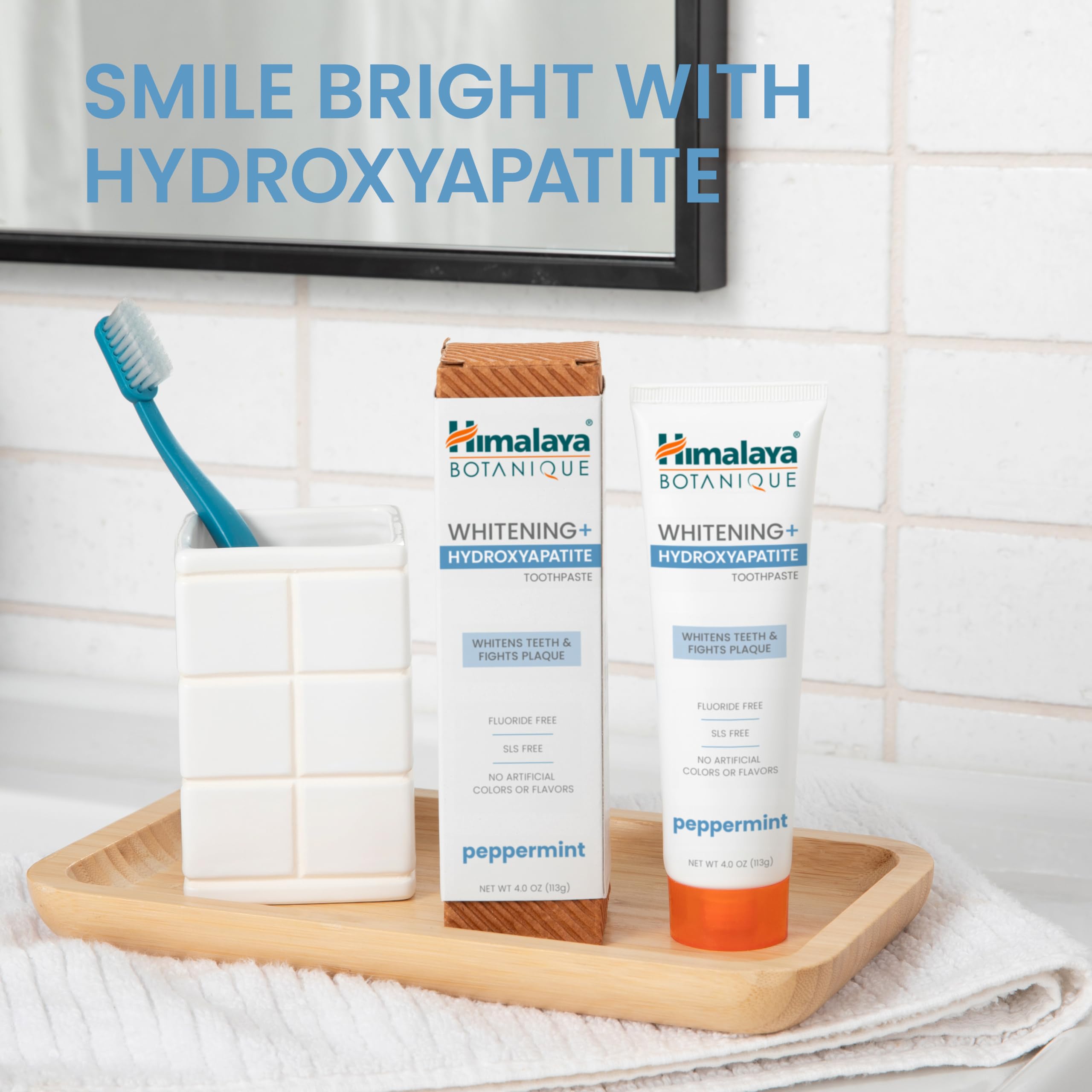 Foto 2 | Pasta De Dientes Himalaya Botanique Peppermint Whitening+ 113 G - Venta Internacional.