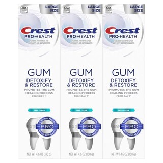 Foto 2 | Pasta De Dientes Crest Pro-health Gum Detoxify And Restore 135 Ml X 3 - Venta Internacional.