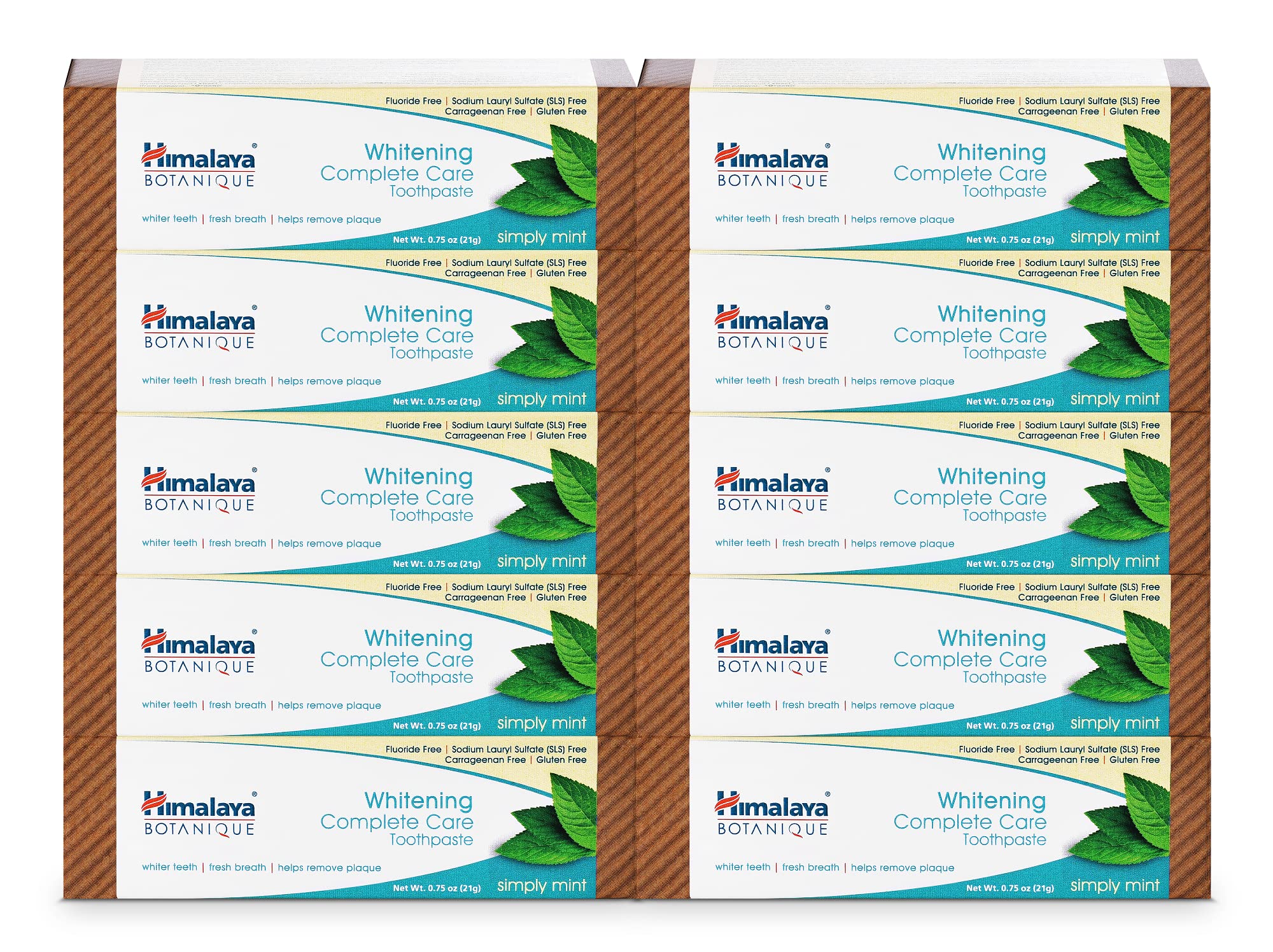 Foto 2 pulgar | Pasta De Dientes Himalaya Botanique Whitening Complete Care 20 Ml X 10 - Venta Internacional.