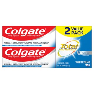 Foto 1 | Pasta De Dientes Colgate Total Whitening Con Fluoruro De Estaño 140 Ml - Venta Internacional.