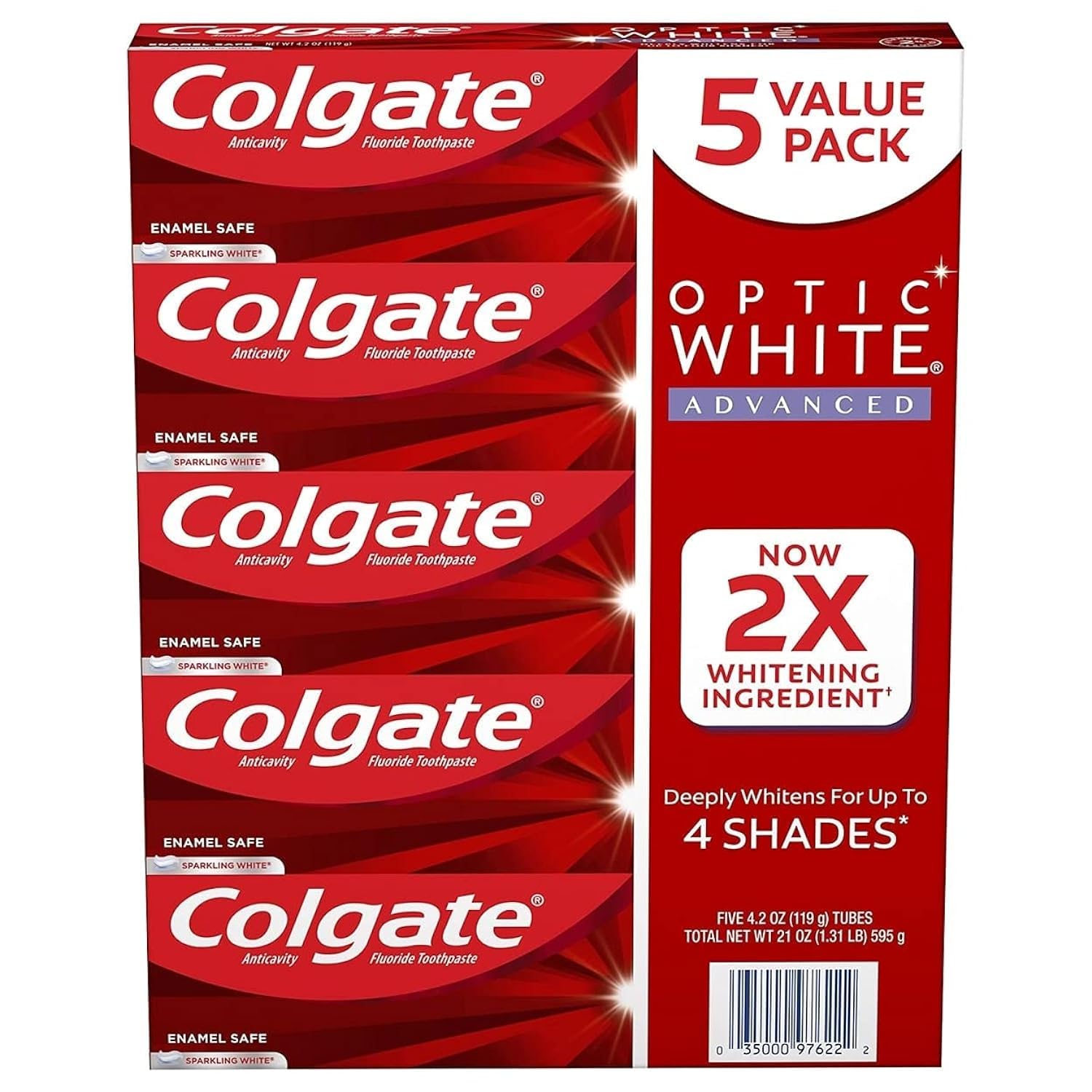 Pasta de Dientes Colgate Optic White Advanced Teeth Whitening - Venta Internacional