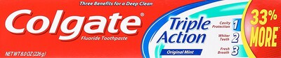 Foto 2 | Pasta de Dientes Colgate Triple Action de 226 g-Venta Internacional