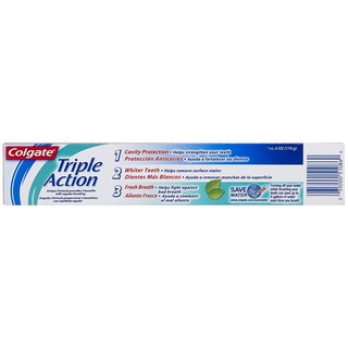 Foto 3 | Pasta de Dientes Colgate Triple Action de 226 g-Venta Internacional