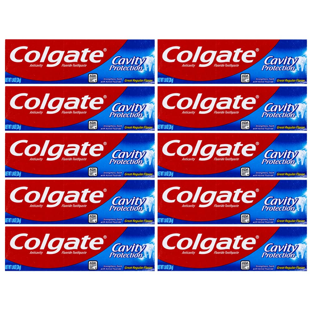 Foto 1 | Pasta de Dientes Colgate Cavity Protection Regular Travel 30 Ml X10 - Venta Internacional
