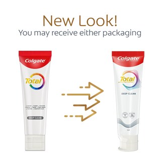 Foto 2 | Pasta de Dientes Colgate Total Active Prevention Deep Clean 1 Paquete de 3 Piezas de 144 g C/U - Venta Internacional