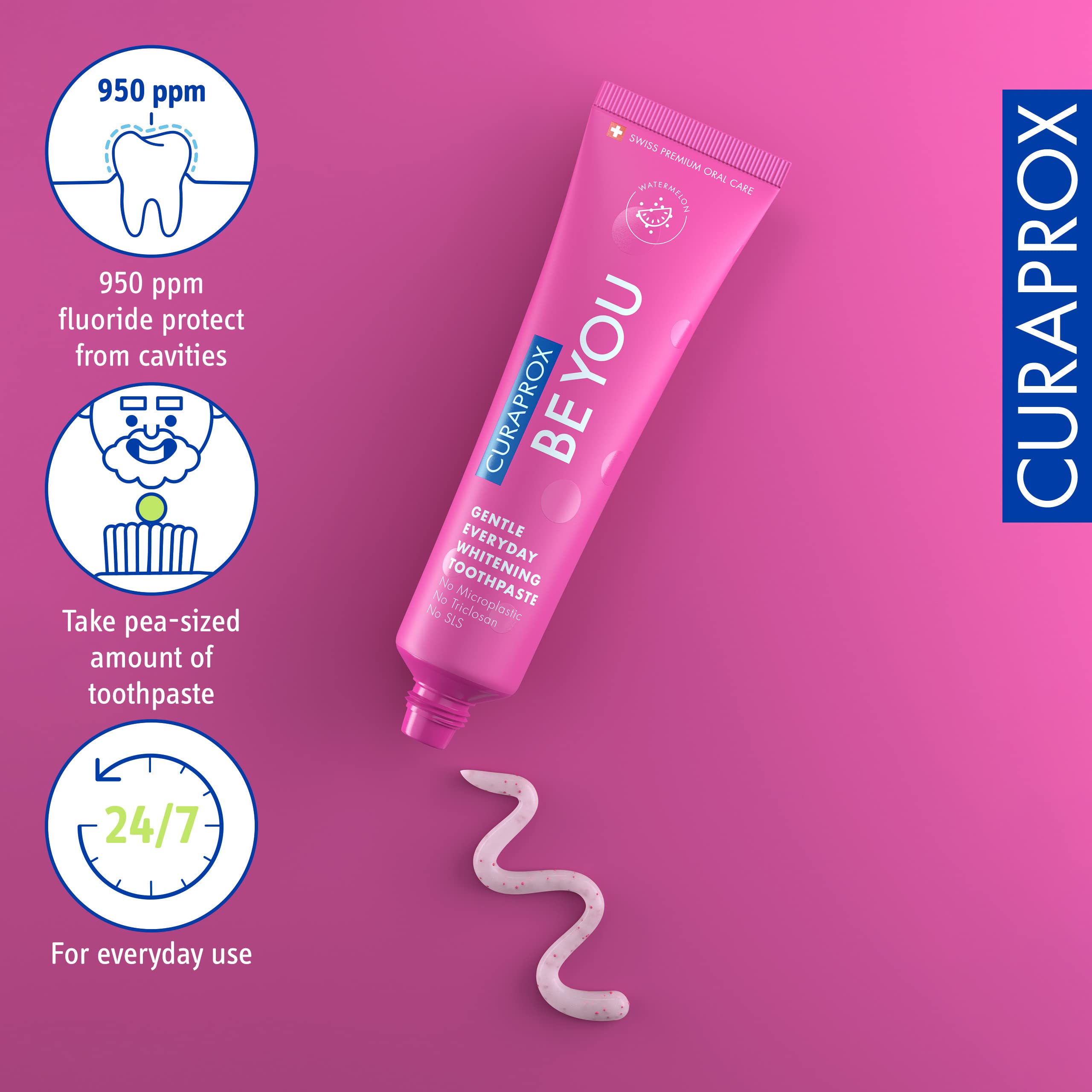 Foto 5 pulgar | Pasta de Dientes Curaprox Be You Sabor Sandía 60 Ml - Venta Internacional
