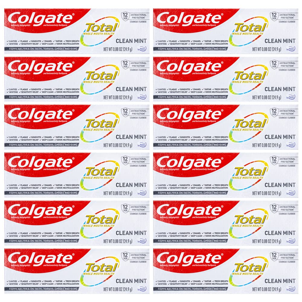 Pasta de Dientes Colgate Total Clean Mint Travel 24,9 g x 12 - Venta Internacional