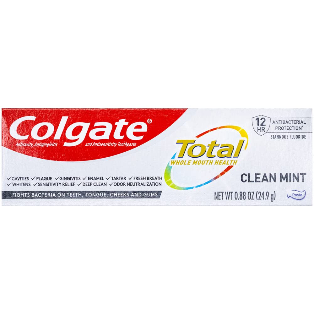 Foto 3 pulgar | Pasta de Dientes Colgate Total Clean Mint Travel 24,9 g x 12 - Venta Internacional