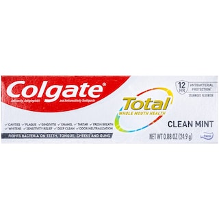 Foto 2 | Pasta de Dientes Colgate Total Clean Mint Travel 24,9 g x 12 - Venta Internacional